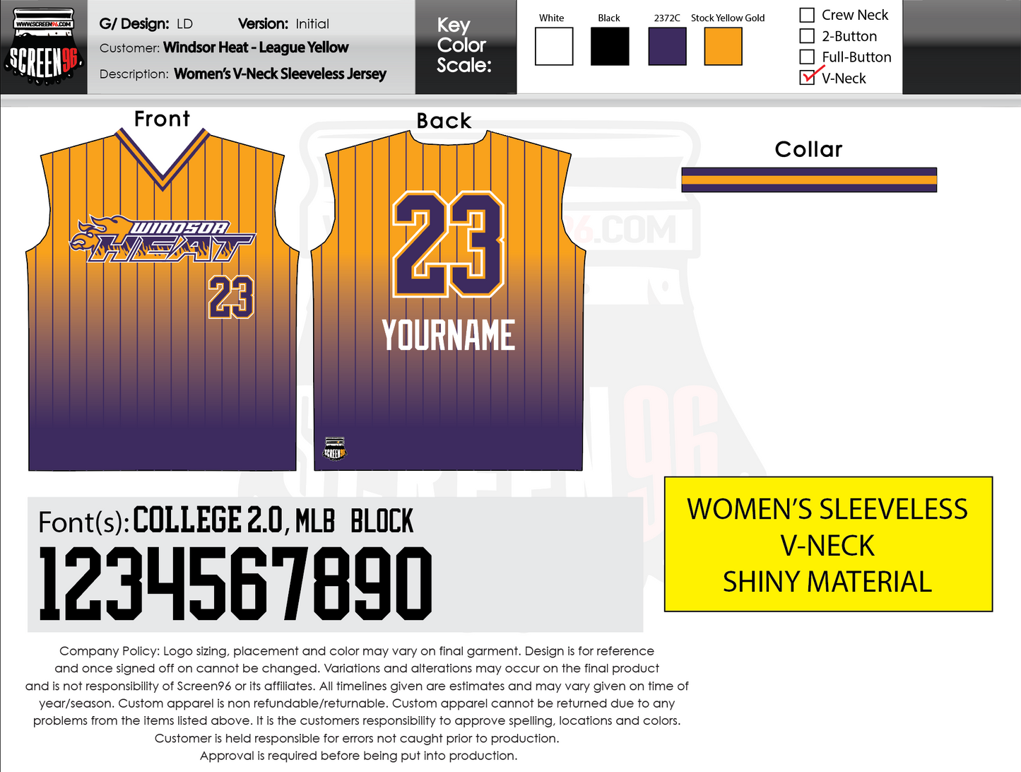 Fulldye Yellow Fade Short Sleeve Sub Jersey
