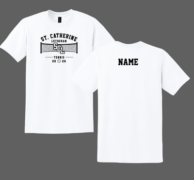 SCL- St.Cathrine Full Logo: White Shirt