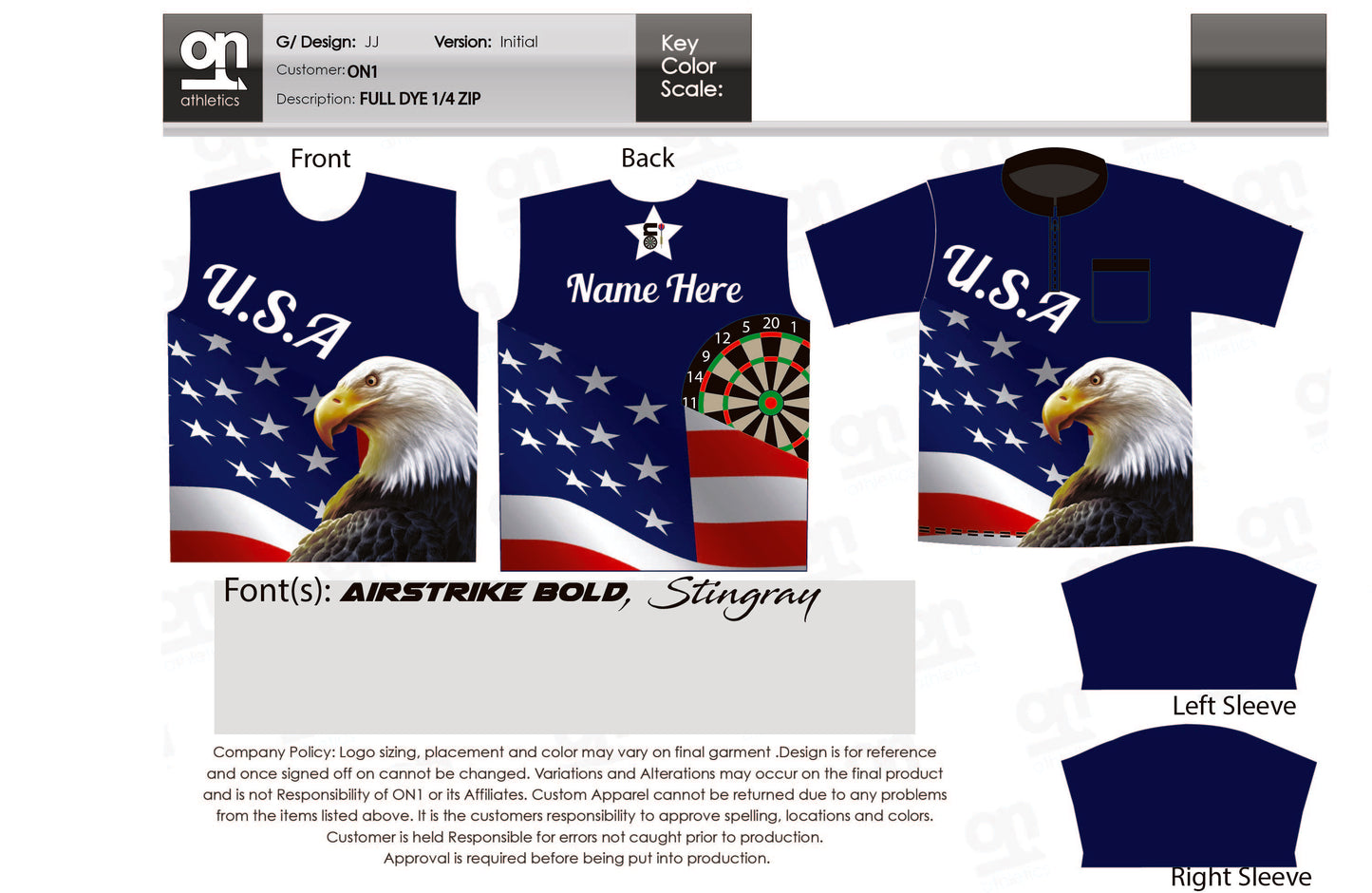 USA 1/4 Zip