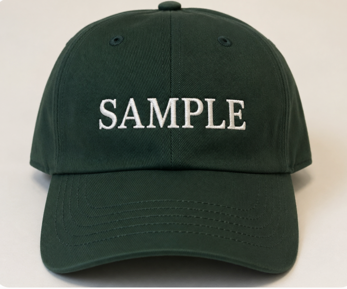 Pay Hat Embroidery Sample