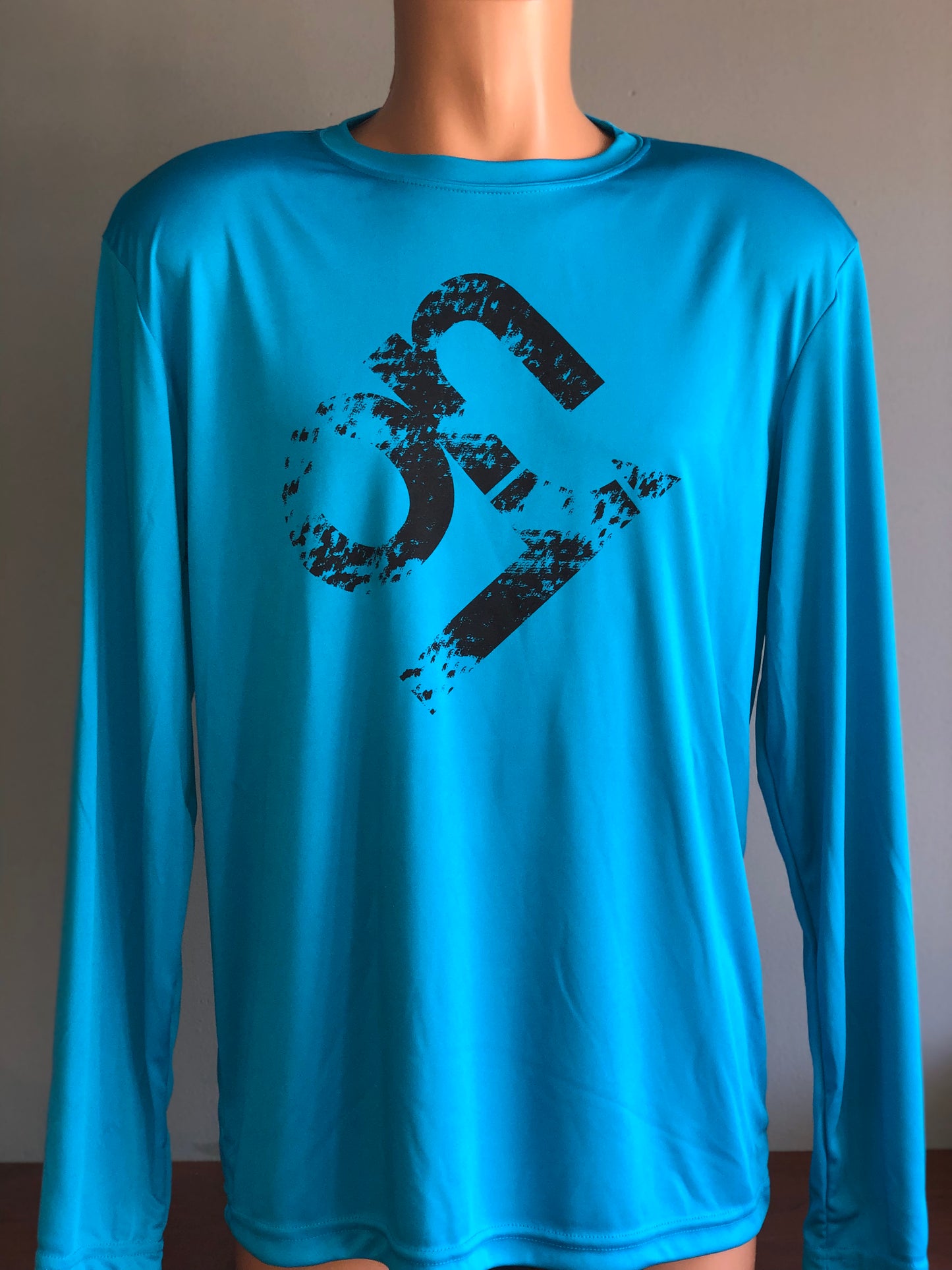 Electric Blue Mens Long Sleeve