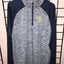 Mens Navy 1/4 Zip w/ Michigan yellow ON1 logo- Long Sleeves