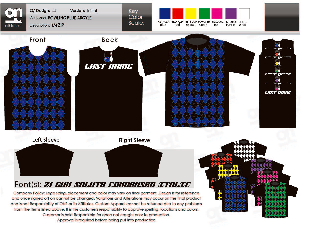 Argyle 1/4 Zip