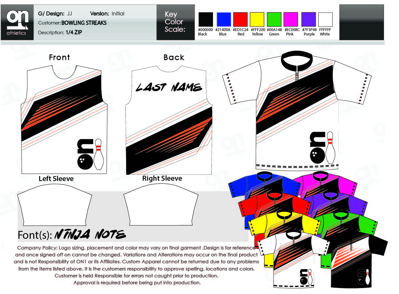 Streaks 1/4 Zip